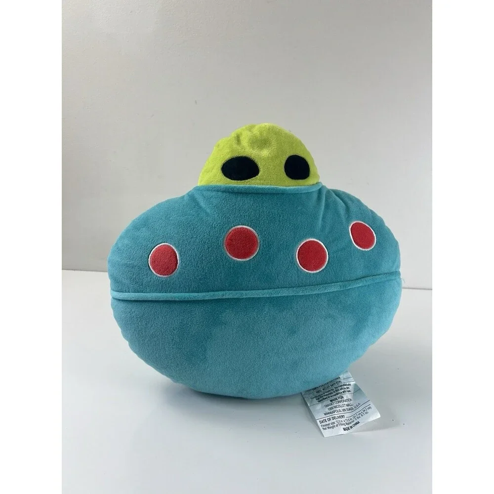 Target Bullseye UFO Alien Throw Pillow 2024 Decorative Stuffed Plush 13.5”